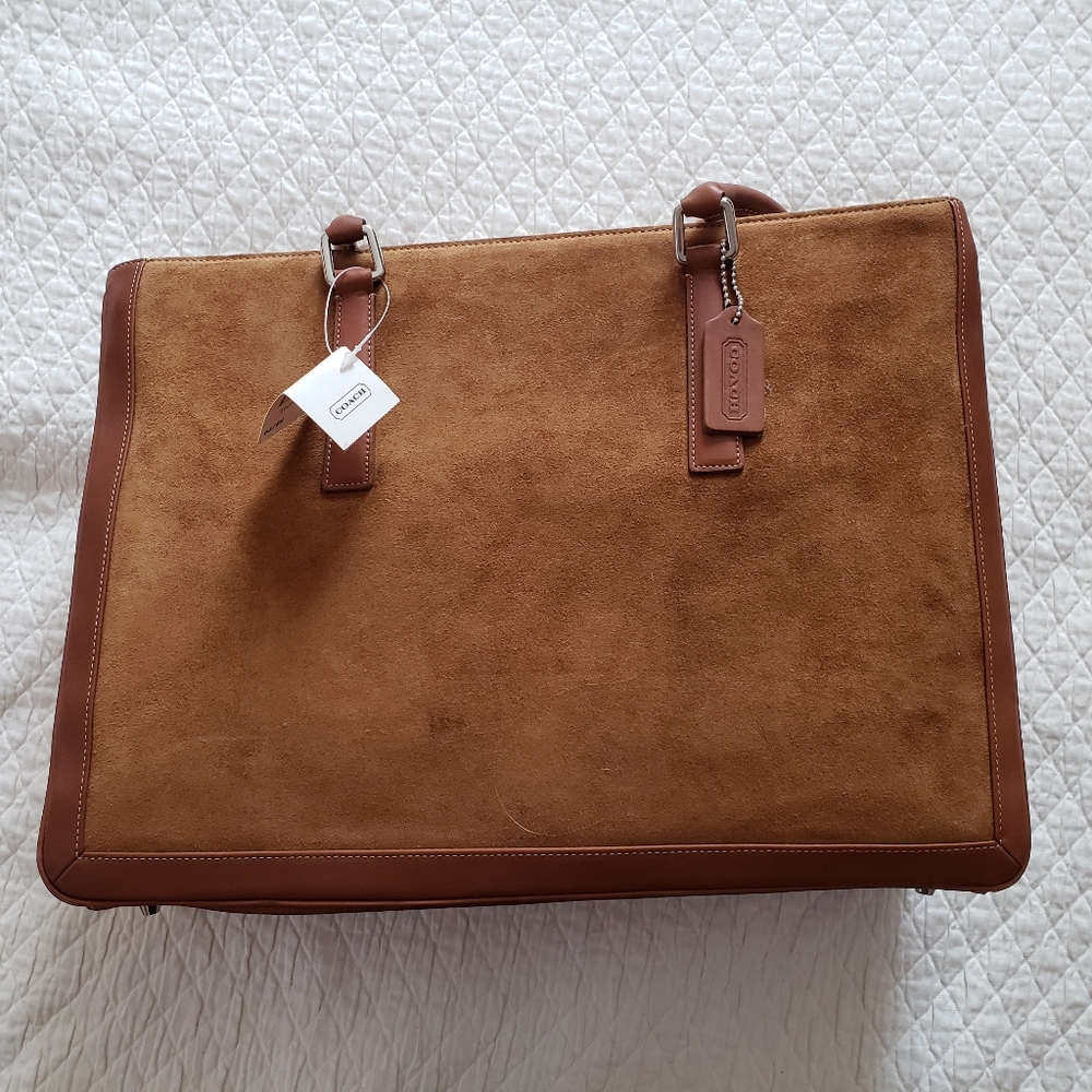 Coach Legacy Leather & Suede Business Tote - Picture 2 of 8